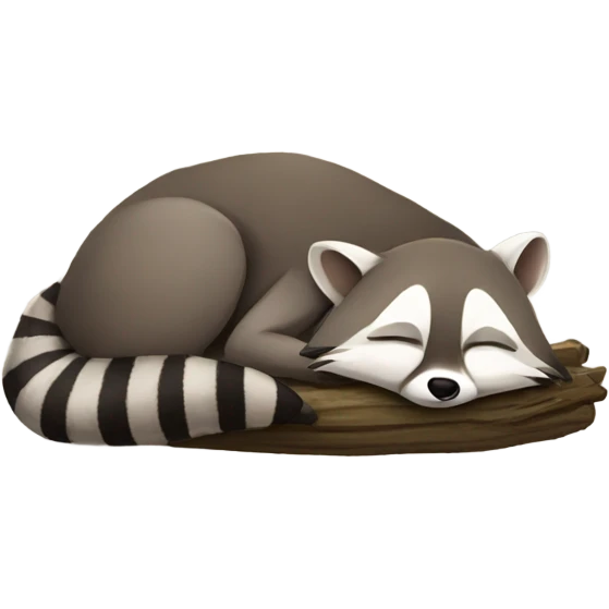 Sleeping raccoon  emoji