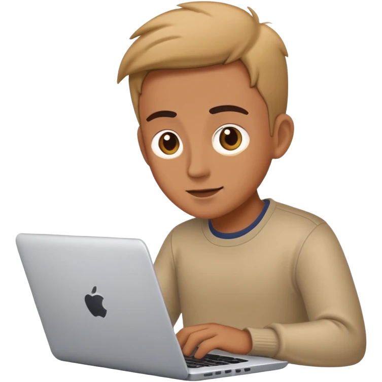 person working on laptop computer emoji