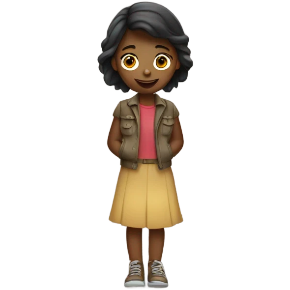 Girl outdoor emoji