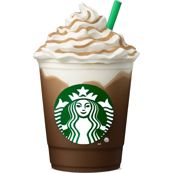 Starbucks mocha with frosting  emoji