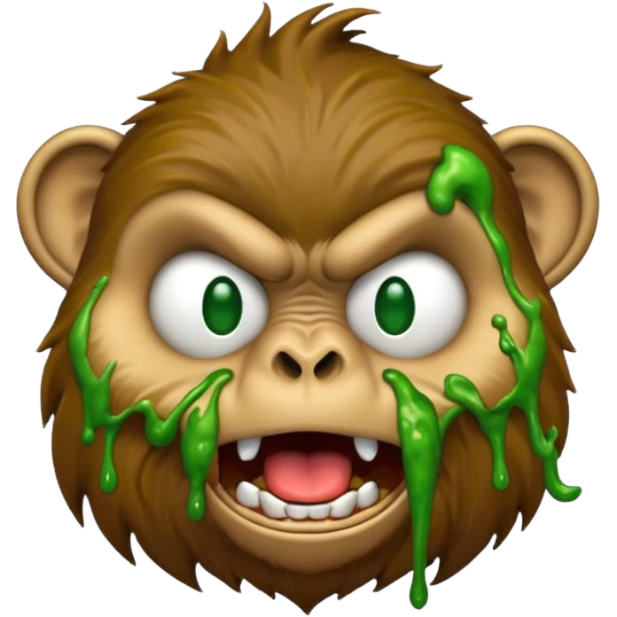 Puking Monkey emoji
