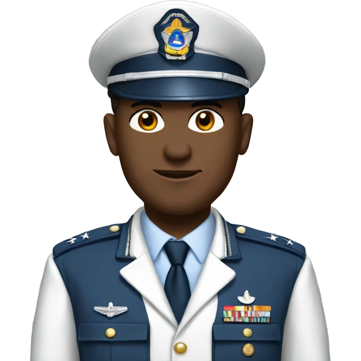 Create an image of an airforce officer emoji