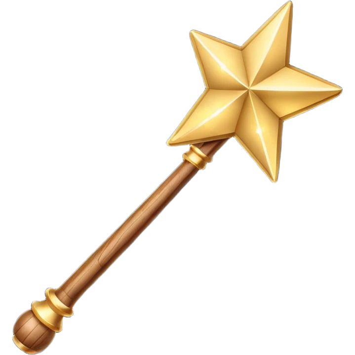 3d Magic wand with sparkle emoji