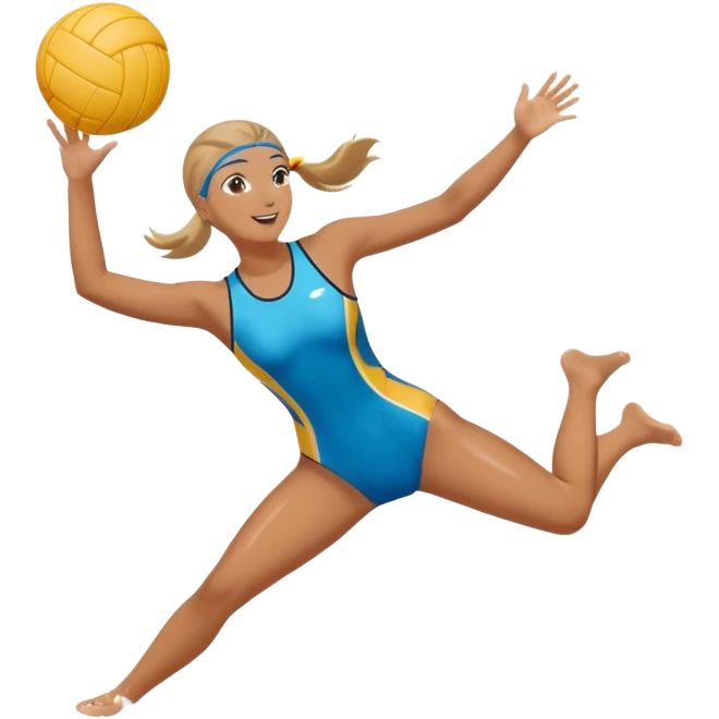 Natación y voleibol emoji