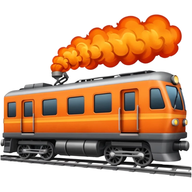 Make a train crash emoji