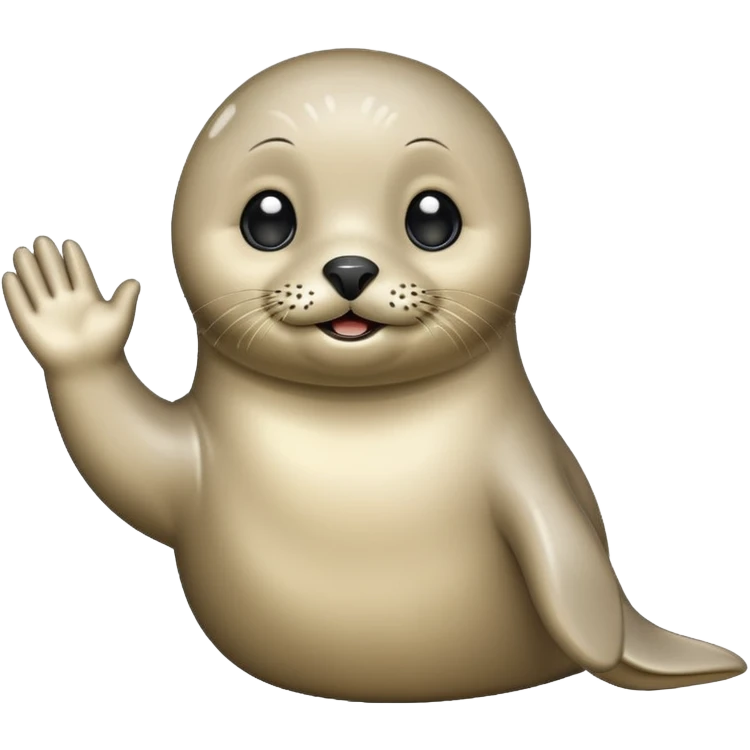 seal saying bye emoji