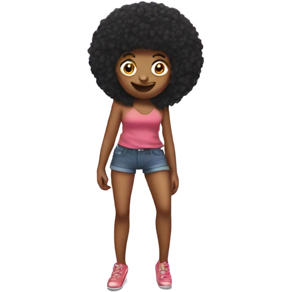 sassy emoji with legs emoji