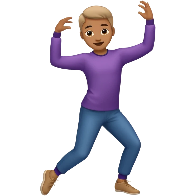 bailando en un fondo verde emoji