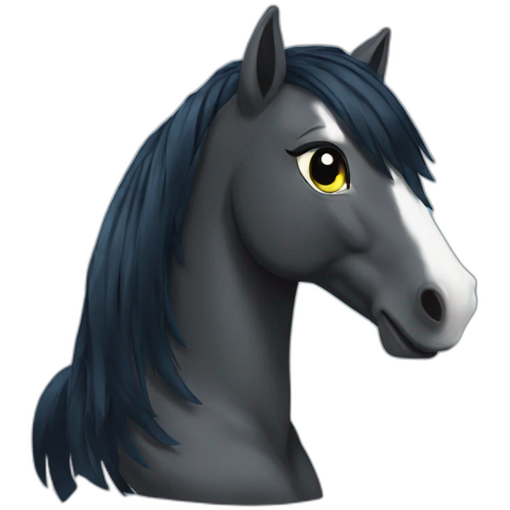 black-my-little-pony emoji