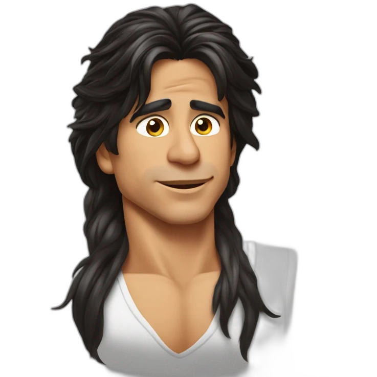 shahrukh khan long hairs tied emoji