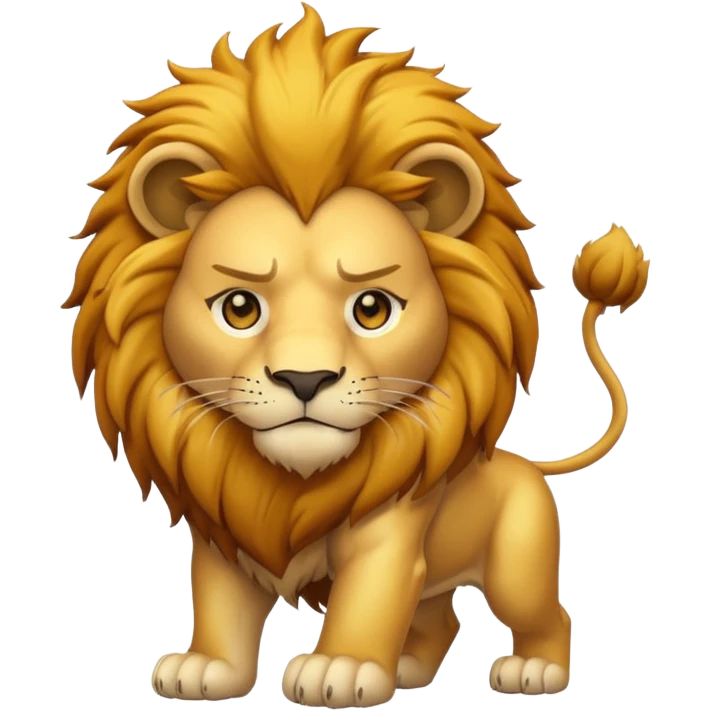 Dangerous lion emoji