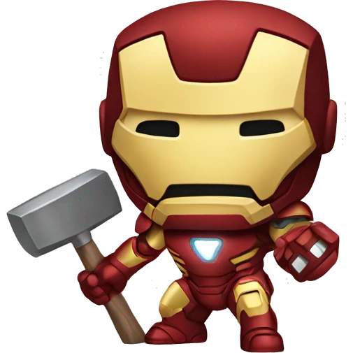 iron man with hammer emoji