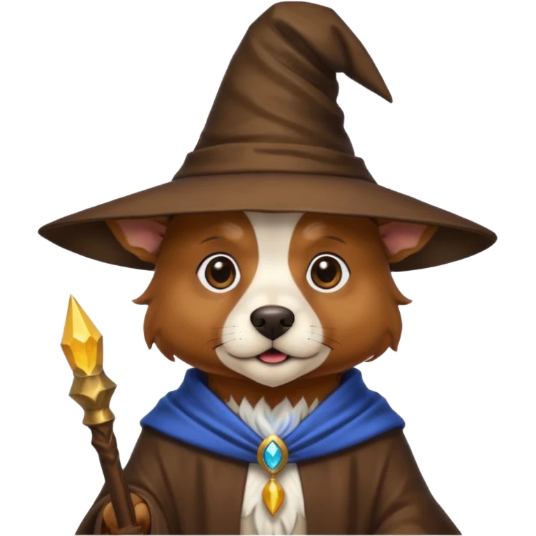 Dog wizard emoji