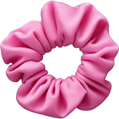 Pink scrunchie  emoji