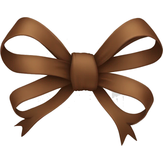 Brown bow emoji