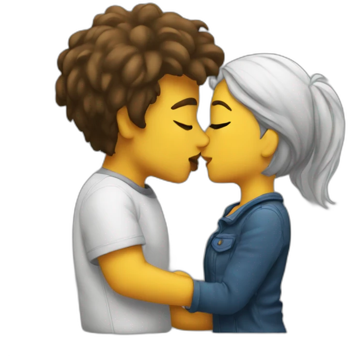 kissing the girlfriend emoji