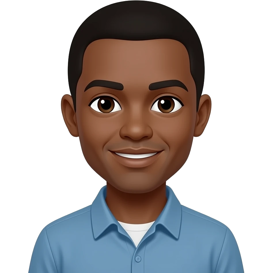 El emoji cara negro emoji