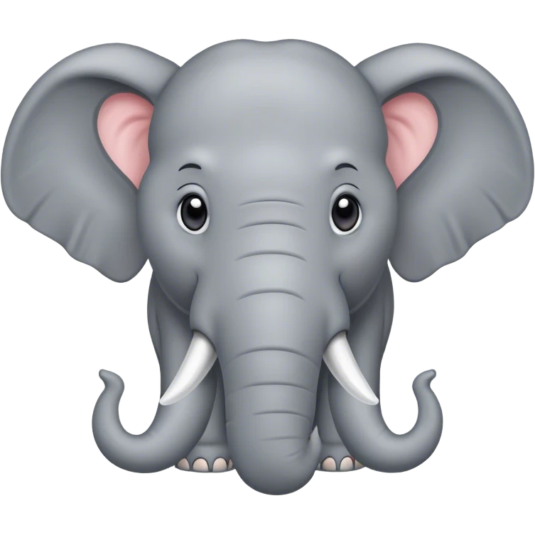 A elephant with toenails  emoji