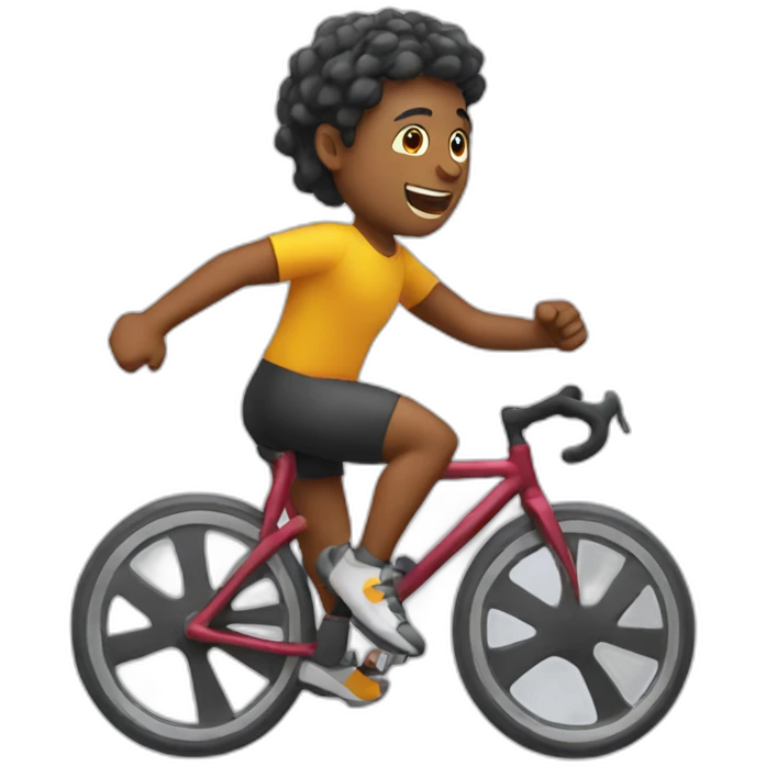 Running with cycle emoji