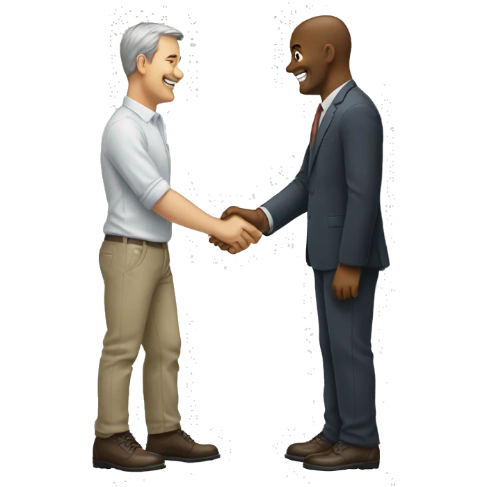 handshake with foot emoji