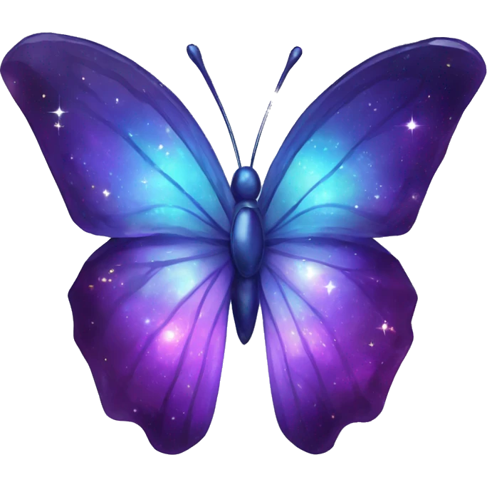 Nebula Gemstone Crystal Butterfly emoji