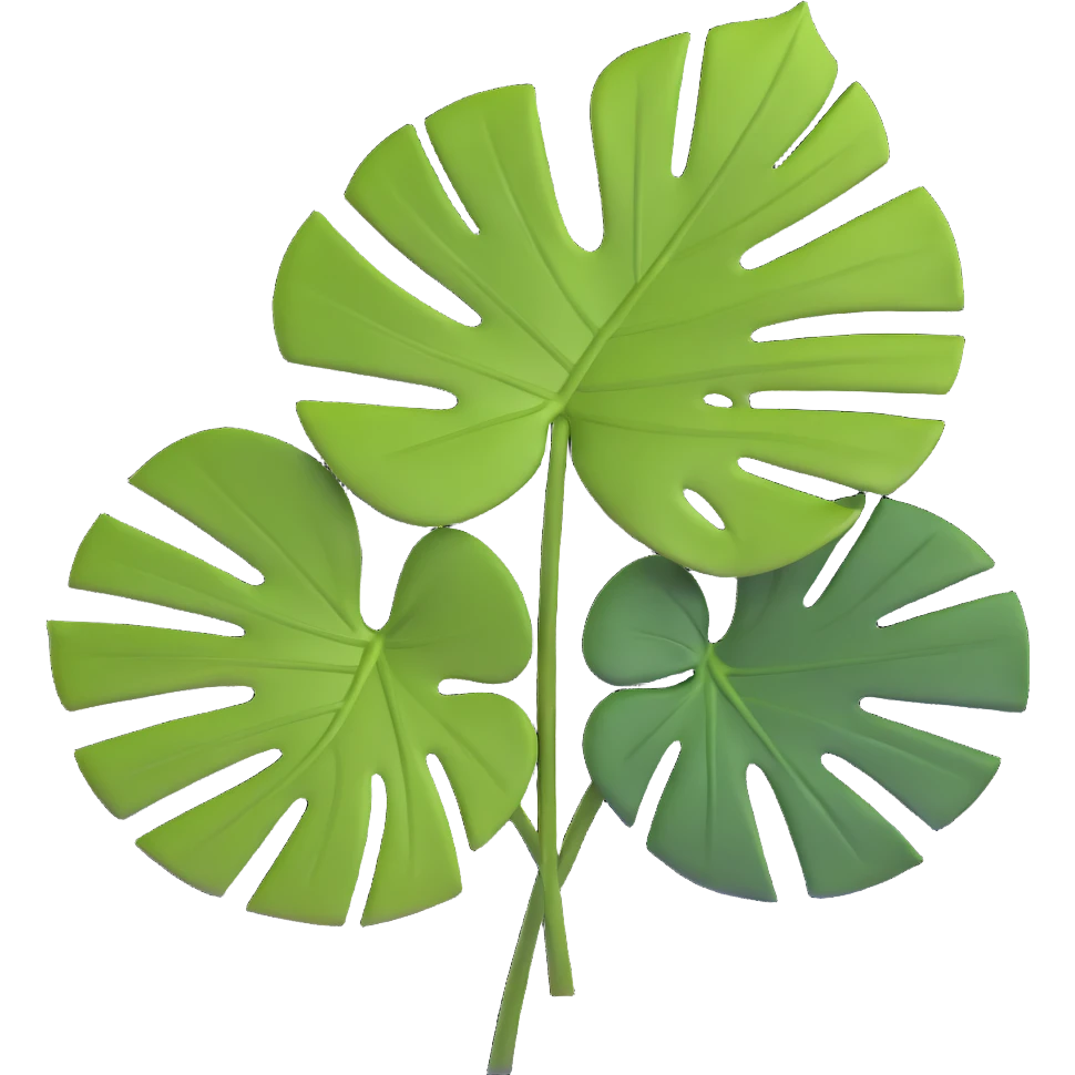 monstera leaf emoji