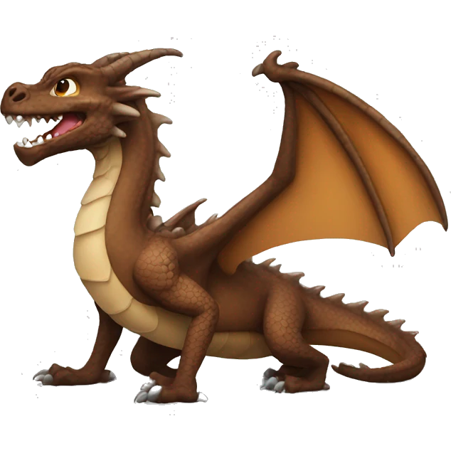 Brown dragon emoji