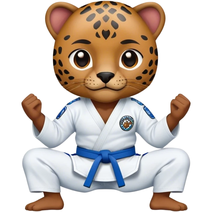 Blue belt Jiu Jitsu Jaguar emoji
