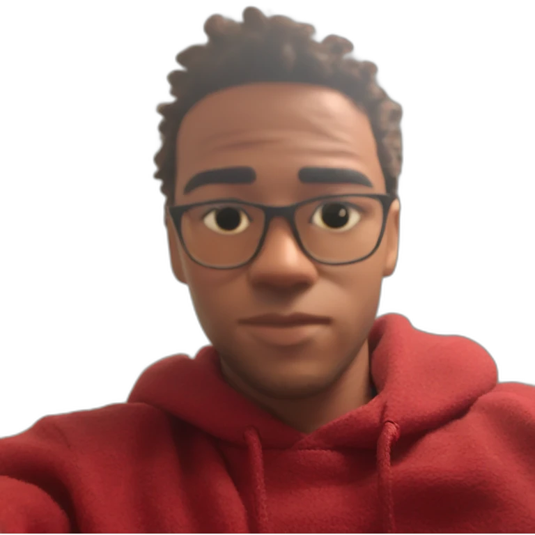 mysterious boy in focus emoji