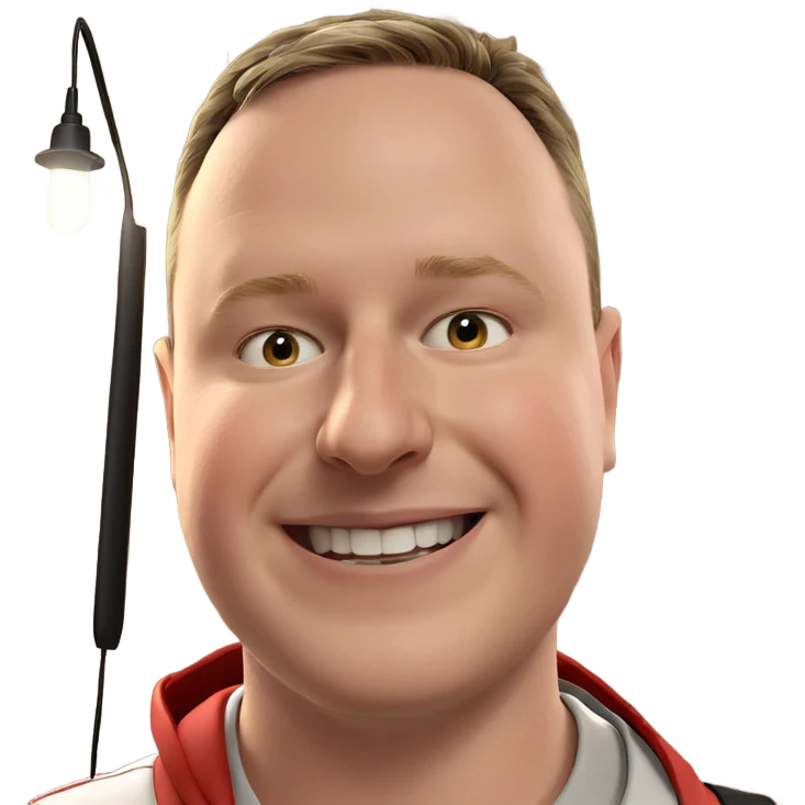 boy smiling under bright light emoji