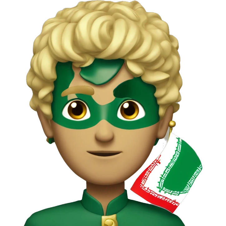 homelander with iran flag and wtihout allah name emoji