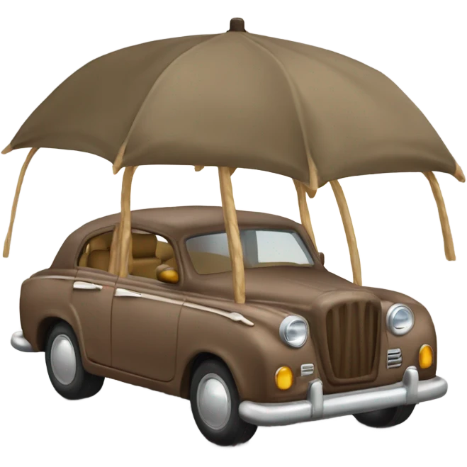 Auto de viaje maletas emoji