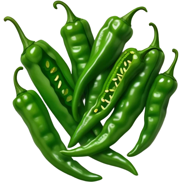 Plate of shishito peppers emoji