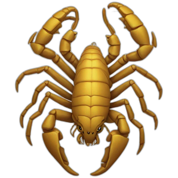 scorpion on lion’s head emoji