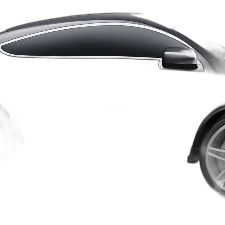 black Mercedes GLC coupe emoji