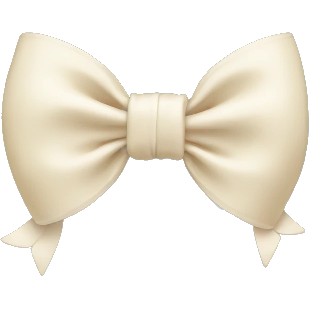 cream bow emoji