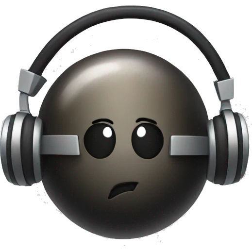 bomb with headphones emoji