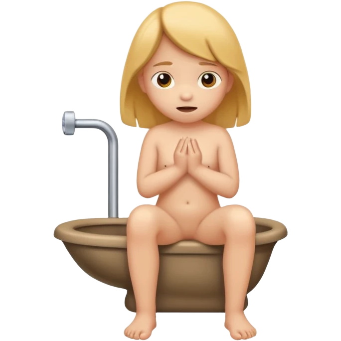 10 year old child girl naked  pooping emoji