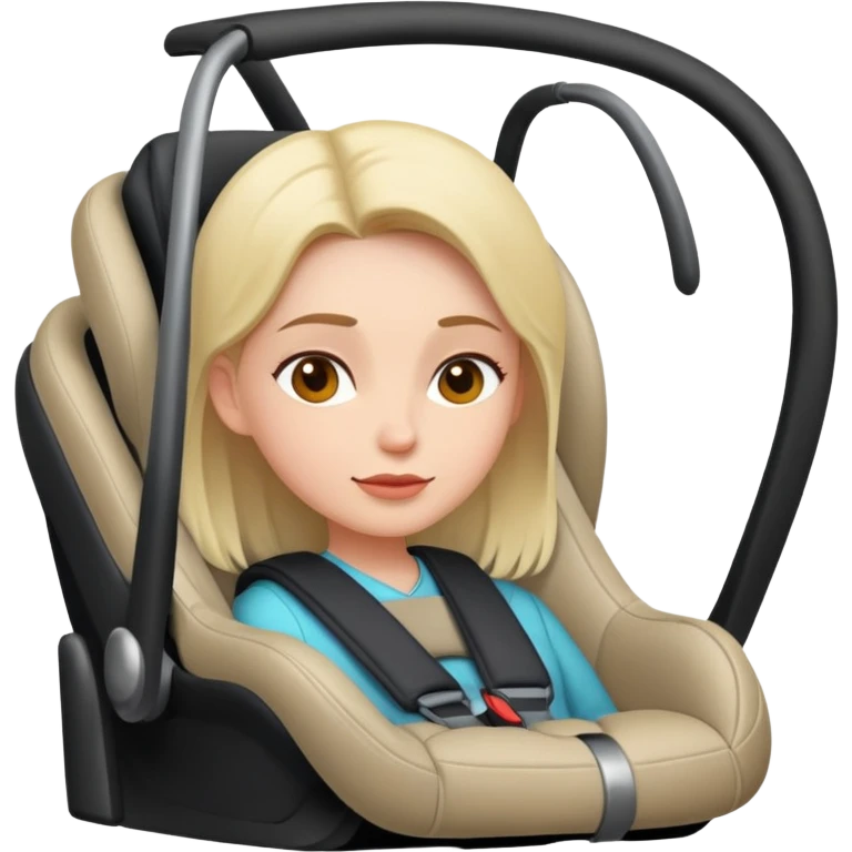 Woman in car seat  emoji
