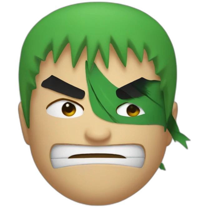 Angry Zoro emoji