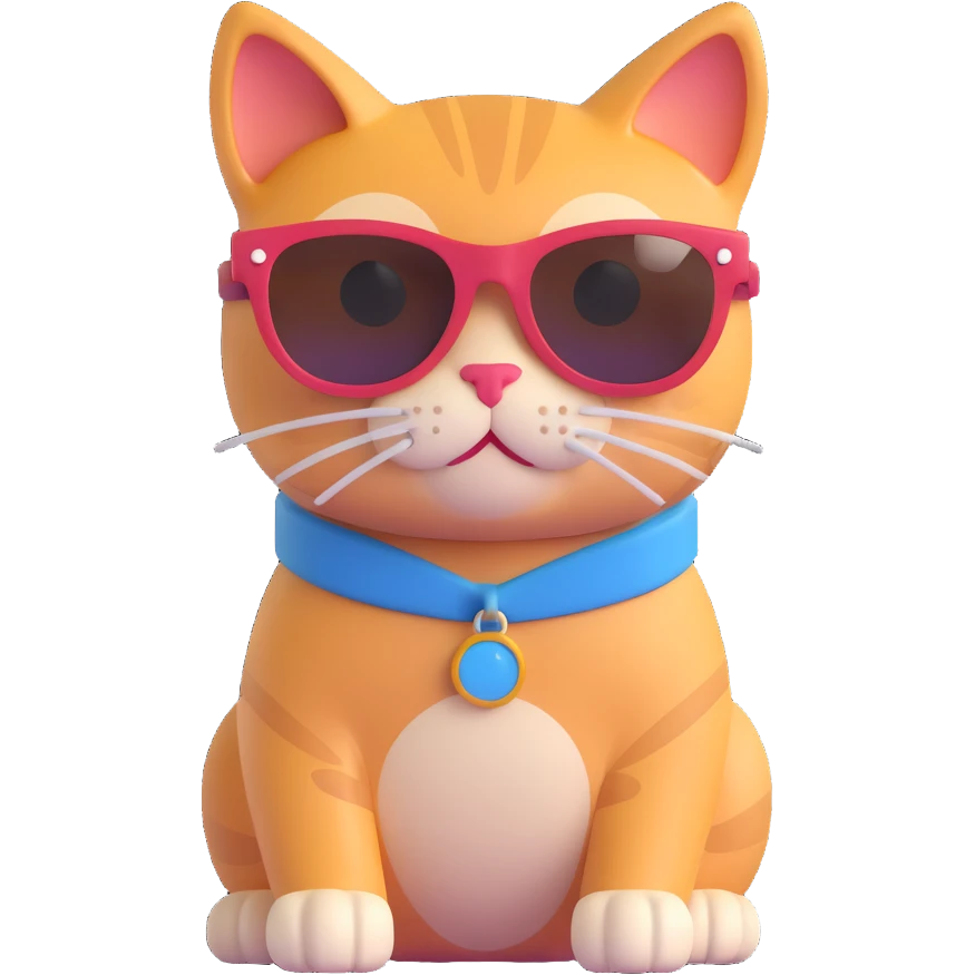 cat wearing sunglasses emoji
