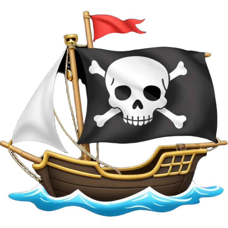 Drapeau pirate avec écrit "Libérez Fazer" emoji