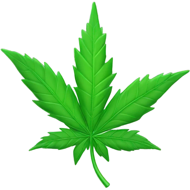 Create Weed Leaf Emoji emoji