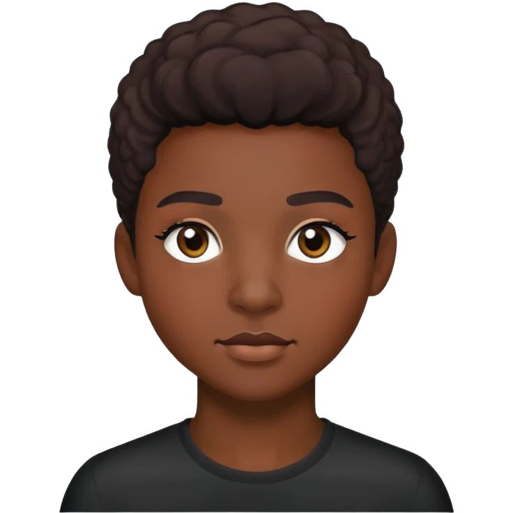 Gay black fem boy wearing lashes  emoji