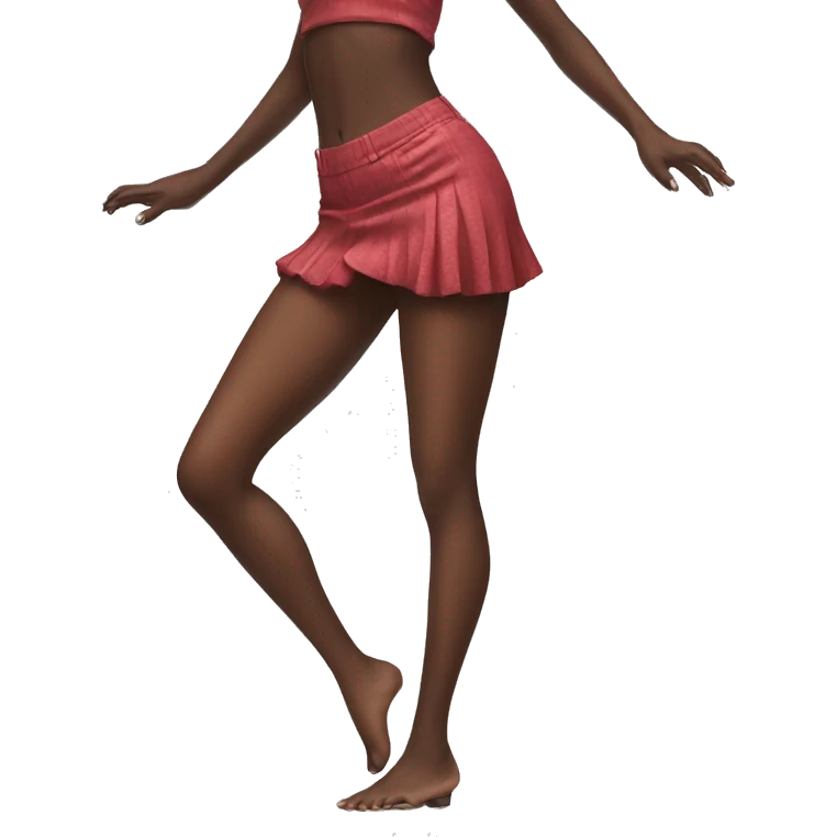 Dancing girl legs emoji