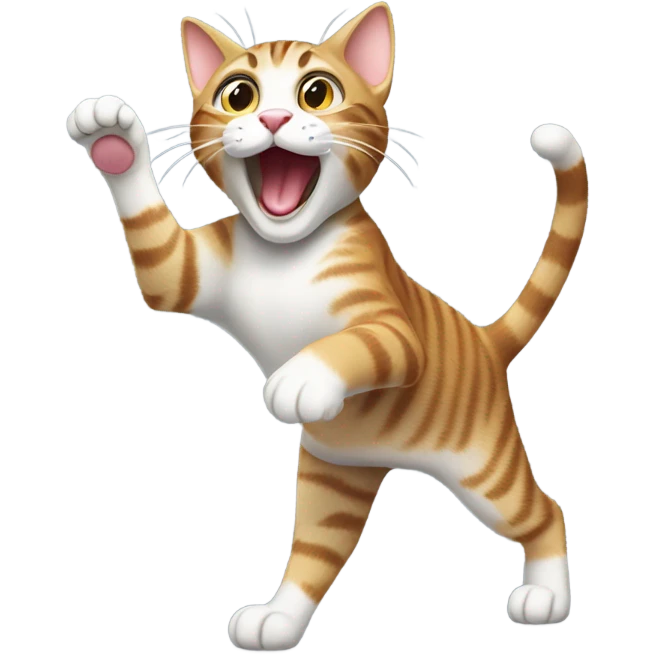 Tabby Cat dancing emoji