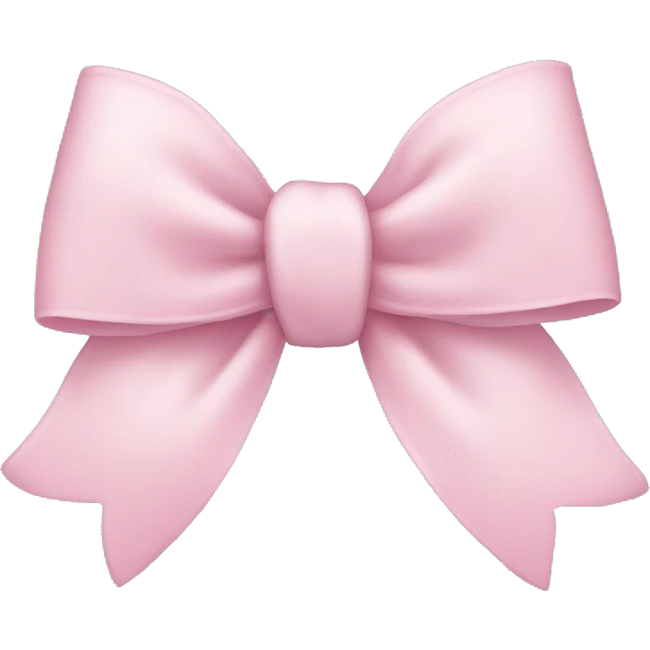 Light pink bow emoji