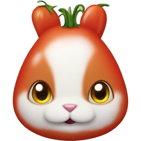 Tomato-shaped rabbit emoji