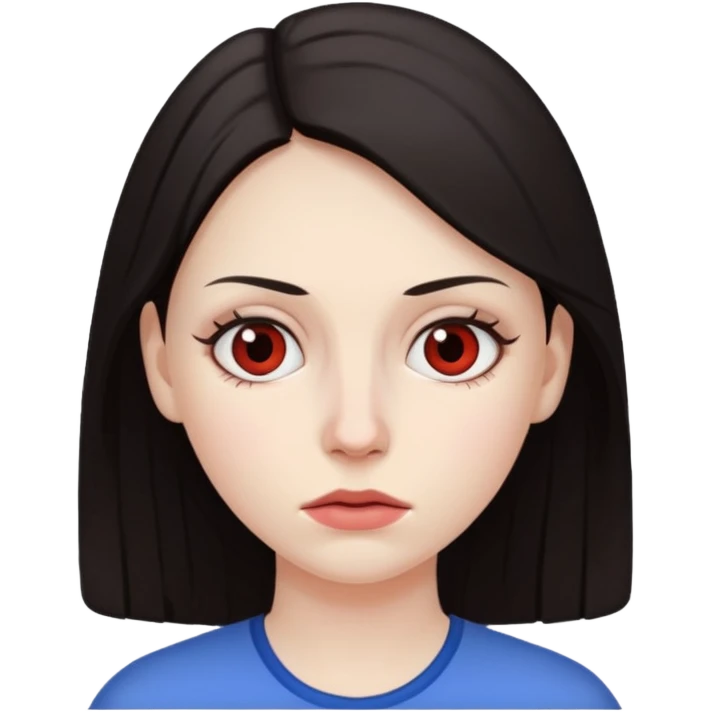 Woman with periorbital hematoma emoji