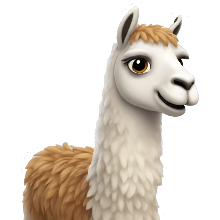 llama with hooves up in the air emoji